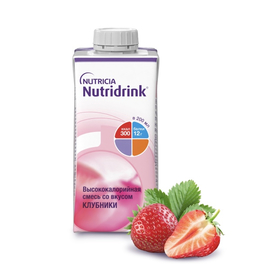 Нутридринк (NutriDrink) со вкусом клубники, 200 мл